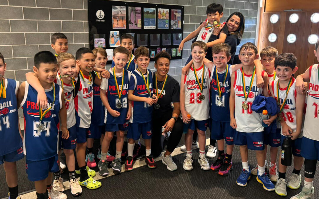 Beginner basketball training for young kids at ProBall Sydney